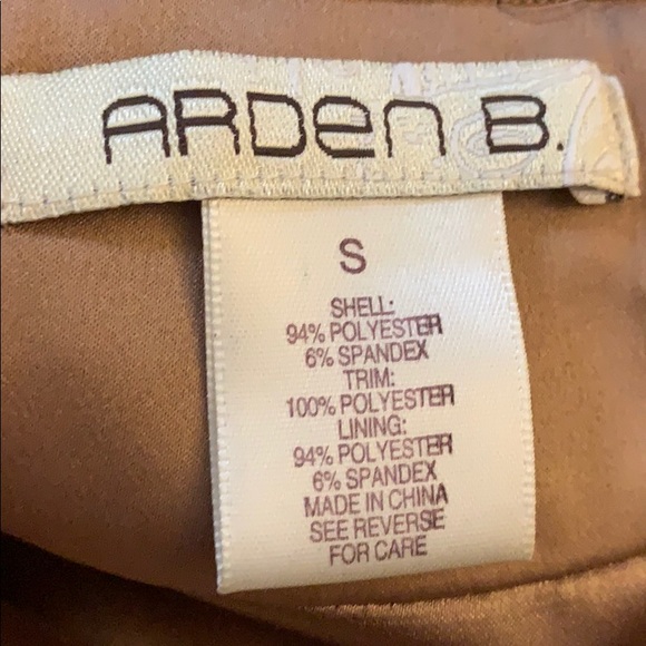 Arden B Gold Dress Size Small - Picture 4 of 7